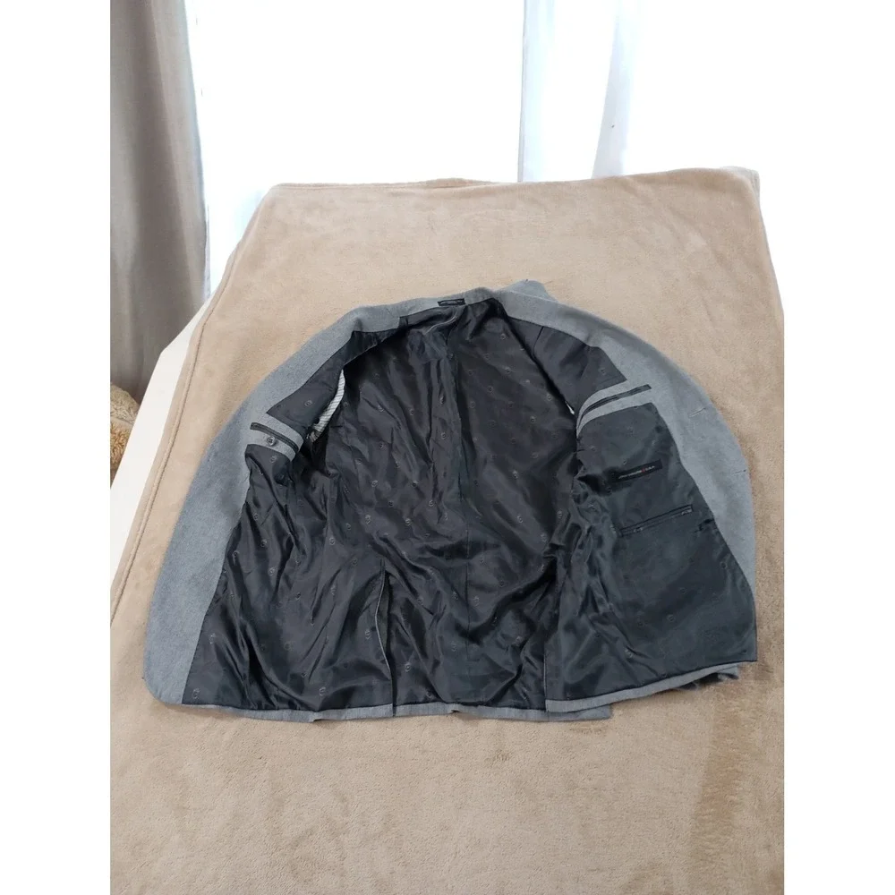 John Varvatos U.S.A  Bedford Blazer‎ Jacket Men 36S Grey Stretch 2 Button EUC